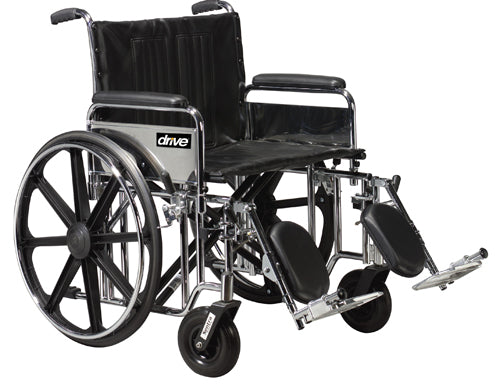 Wheelchair Bariatric 20 Wide w/Rem Desk Arms S/F