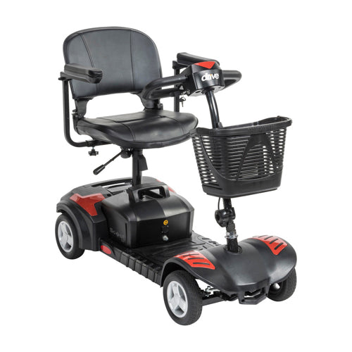 Scout 4 Compact Travel Scooter 4-Wheel 20AH Batt Red/Blue