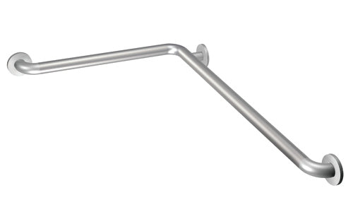 Moen L-Shaped Peened Grab Bar w/ SecureMount 24 x 48