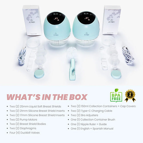 Zomee Fit Hands-free Wearable Breast Pump